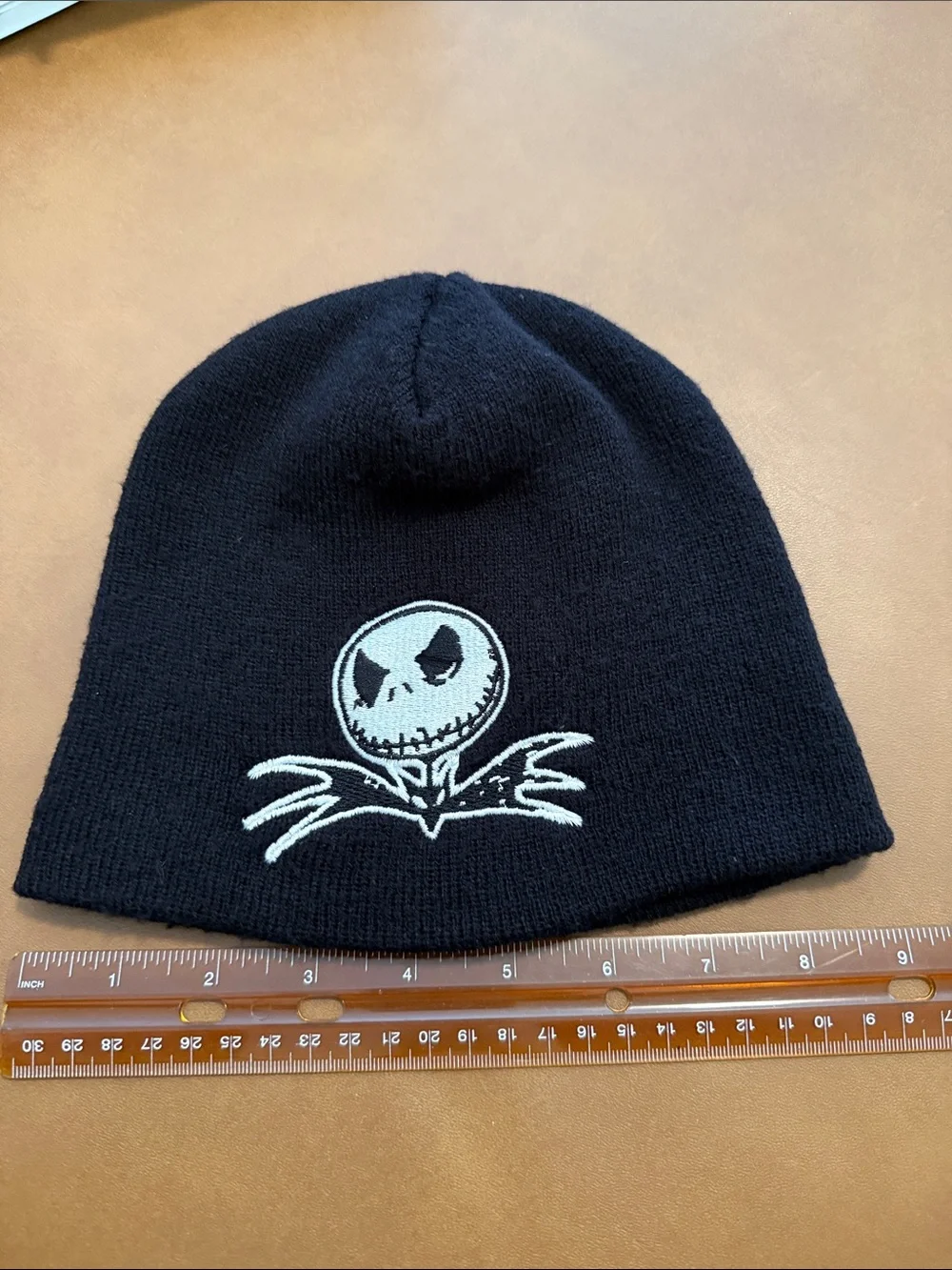 Vintage Jack Skelington Black Beanie from The Nightmare Before Christmas, OS